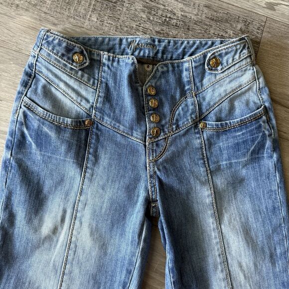 Marciano By Guess Vintage Jeans Women’s Size 25 90s Flare Bottom Y2K Hippie - Picture 1 of 10